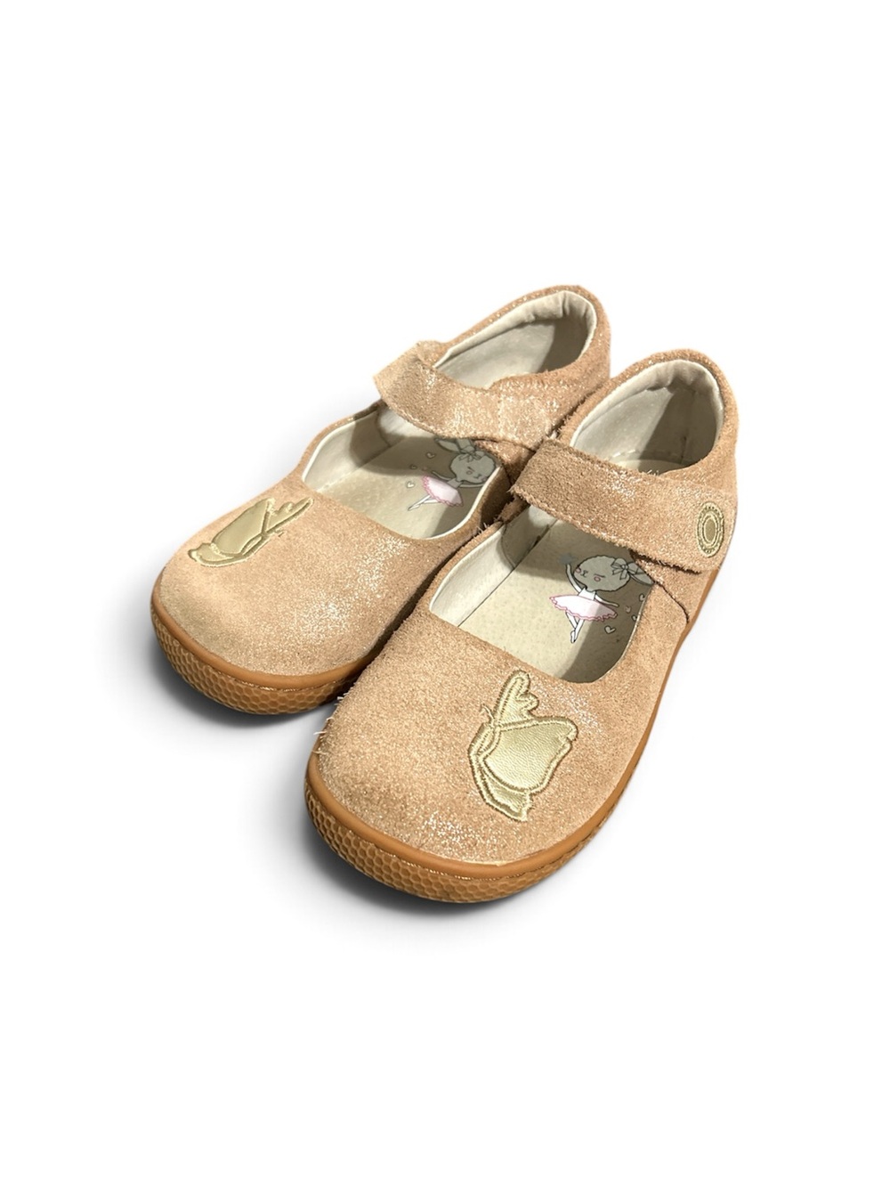 Livie & Luca Girls Mary Janes Leather Rose Gold Sparkle Size 1 Youth
